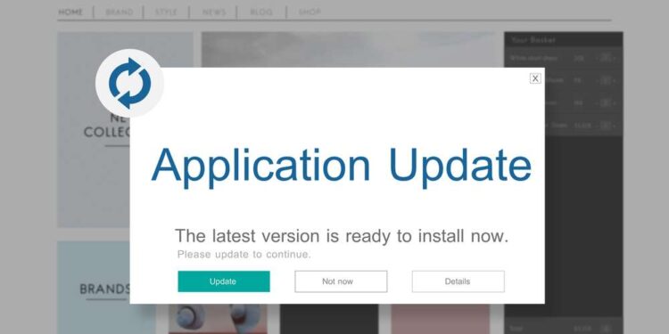 Application Upgrade Icon Concept.