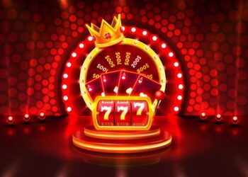 Casino 3d cover, slot machines and roulette with cards, Scene background art.